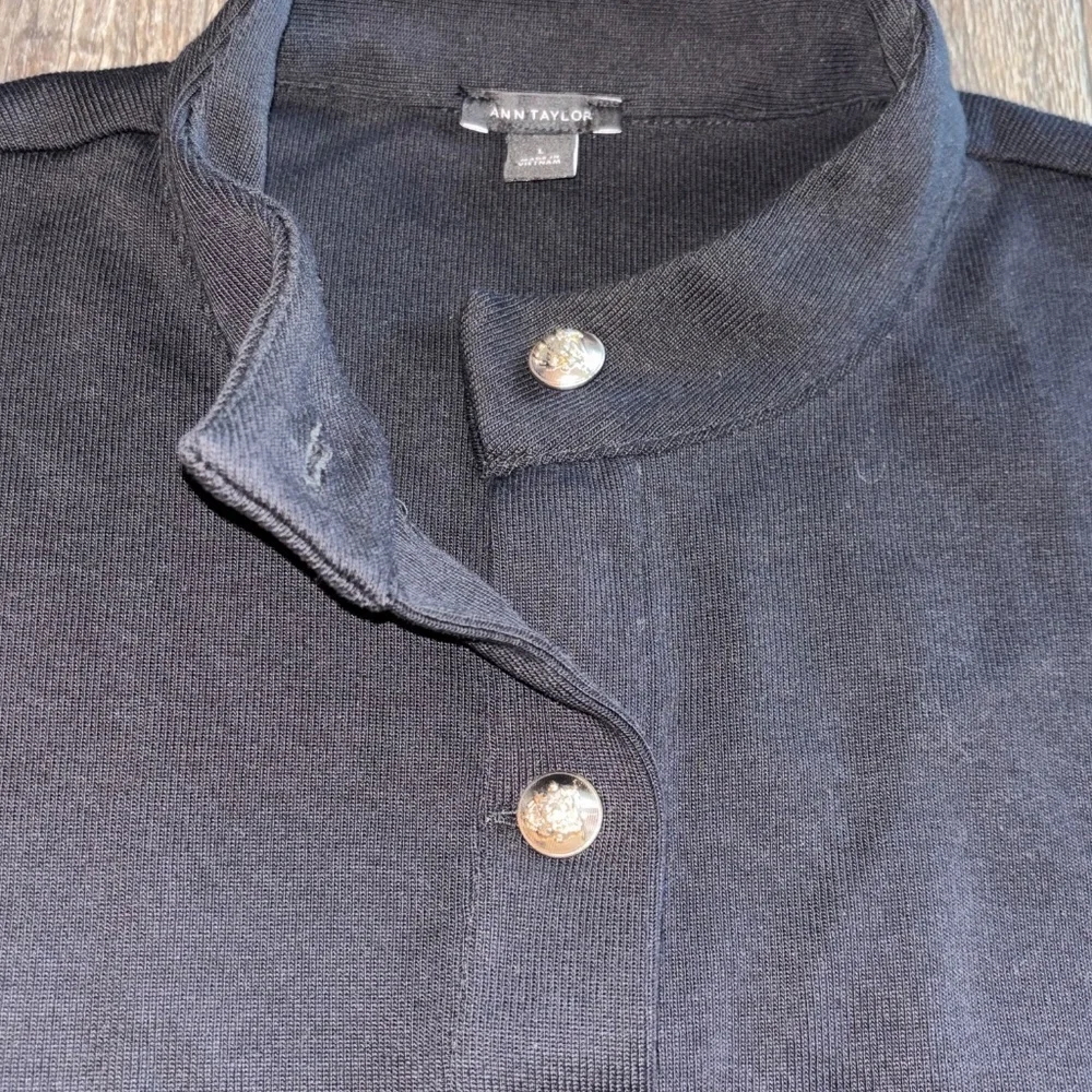 NWOT Ann Taylor 💯 Cotton Lightweight Button-up Jacket Sz Large